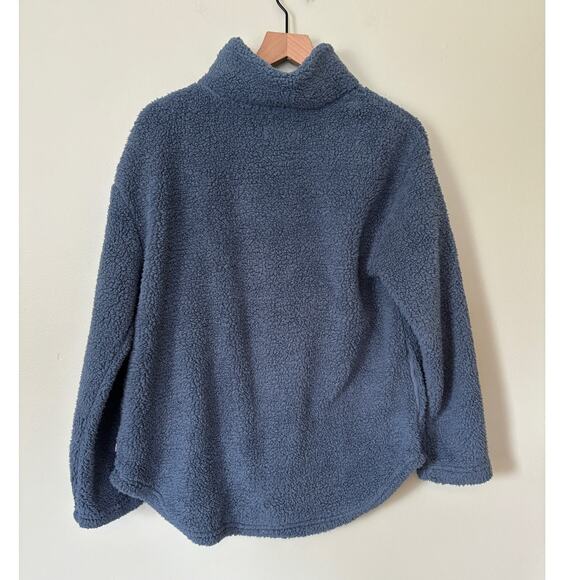 Koolaburra by UGG Sherpa Pullover Fleece Blue Size Medium - Picture 3 of 8